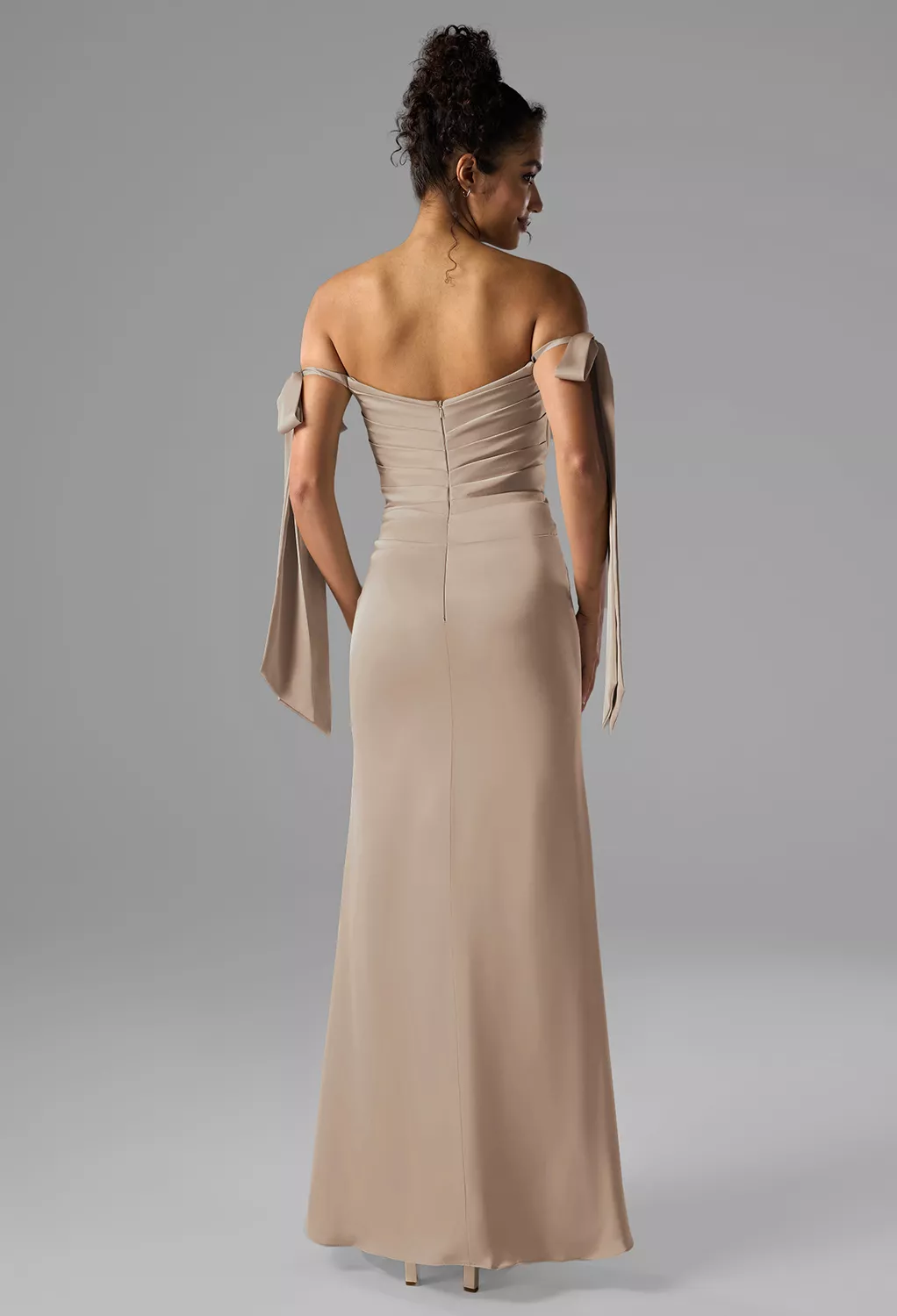 AW Shauna Taupe  Bridesmaid Dresses